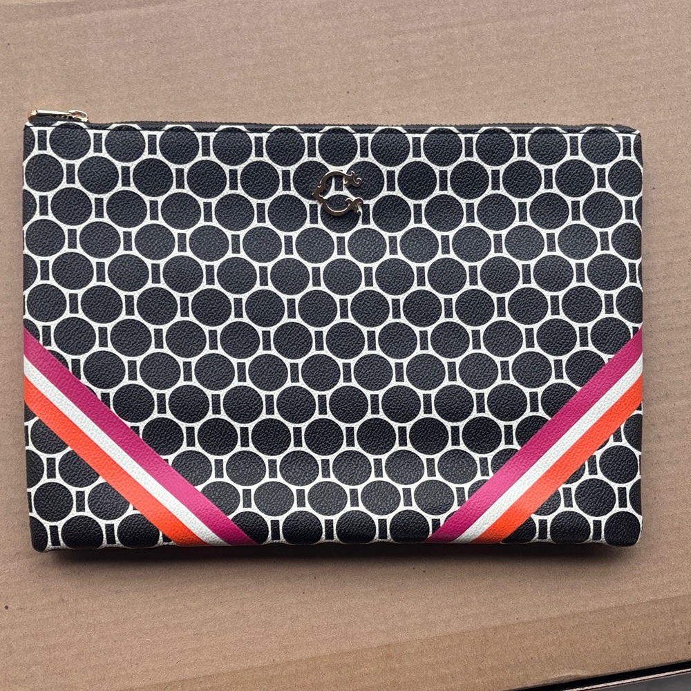 Black and White Clutch / Oversized Pouch